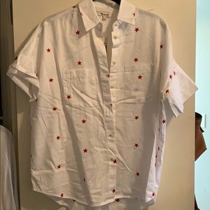 Made well star button up tshirt size XS runs large
